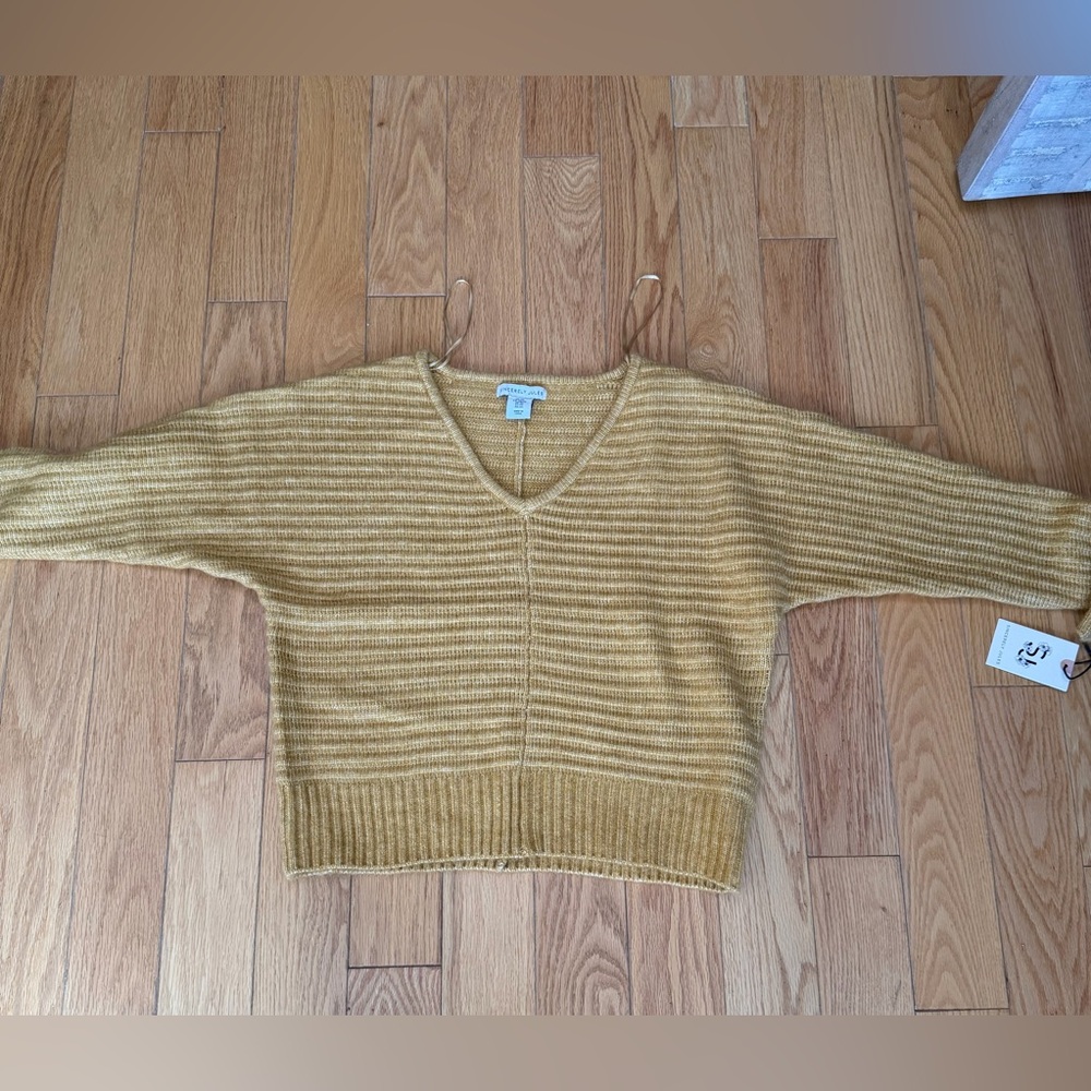 NWT Sincerely Jules XS Mustard Yellow Sweater